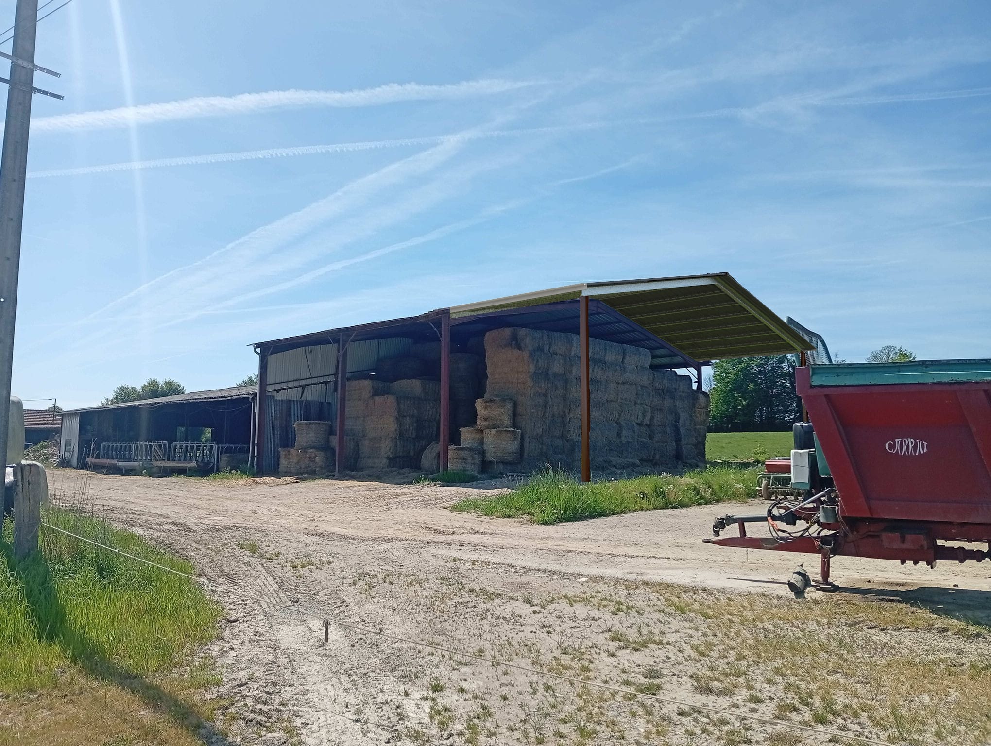 Insertion paysagère d’une extension de hangar agricole à Crozon-sur-Vauvre réalisée par BATICAD 3D